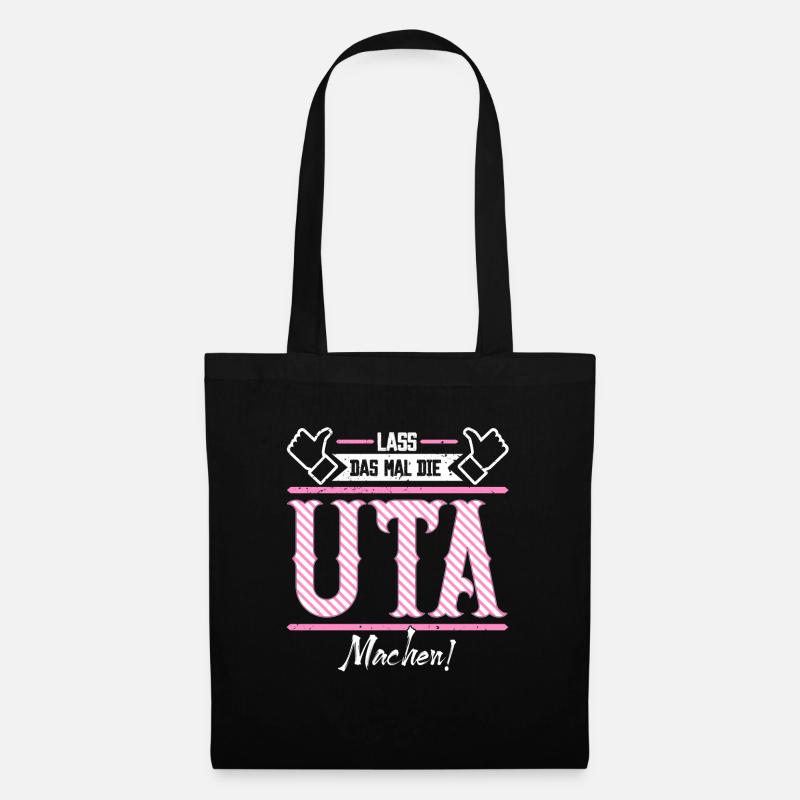 Uta Geschenkidee Geschenk Geburtstag - Stoffbeutel - Schwarz