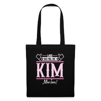 Kim Geschenkidee Geschenk Geburtstag - Stoffbeutel - Schwarz - Vorne