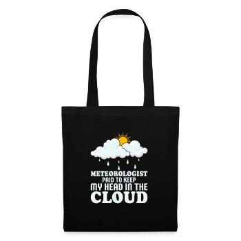 Meteorologist Paid To Keep My Head In The Cloud St - Tote Bag - black - Front