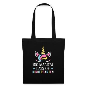 100 Magical Days Of Kindergarten Unicorn Lover - Tote Bag - black - Front
