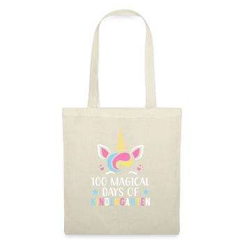 100 jours magiques d’amoureux de la licorne de maternelle - Sac en tissu - nature - Devant