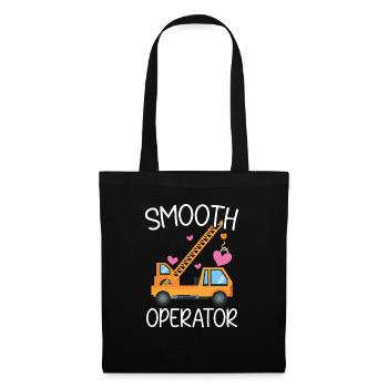 Smooth Operator Valentinstag Herztag Amor - Stoffbeutel - Schwarz - Vorne