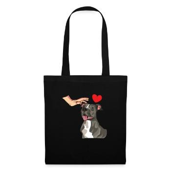 American Staffordshire Bull Terrier Staffy Dog - Tote Bag - black - Front