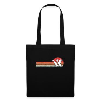 Indian Running Duck Retro Bottle Duck Vintage - Sac en tissu - noir - Devant