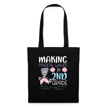 Faire des vagues magiques dans la sirène de 2e année - Sac en tissu - noir - Devant