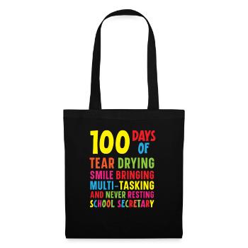 Happy 100th Day Of School Teacher Student Educator - Tote Bag - black - Front