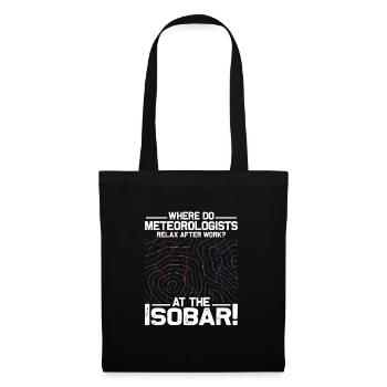 Where Do Meteorologists Relax At The Isobar Weat - Tote Bag - black - Front