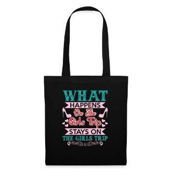 What happens on the girls' journey remains funny - Tote Bag - black - Front