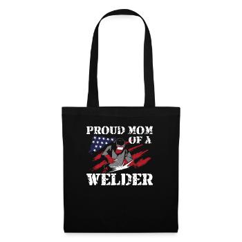 Soudeur Soudeur Maman Maman Vintage - Sac en tissu - noir - Devant