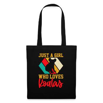 JUST A GIRL WHO LOVES KOALAS - Tote Bag - black - Front