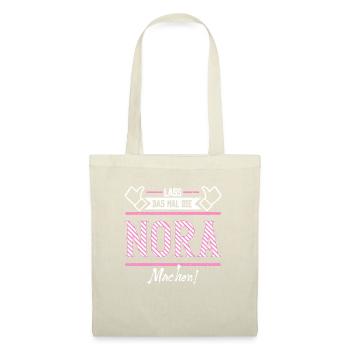 Nora Geschenkidee Geschenk Geburtstag - Stoffbeutel - Natur - Vorne