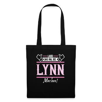 Lynn Geschenkidee Geschenk Geburtstag - Stoffbeutel - Schwarz - Vorne