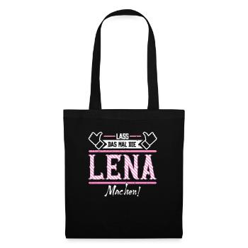 Lena Geschenkidee Geschenk Geburtstag - Stoffbeutel - Schwarz - Vorne
