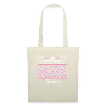 Maya Geschenkidee Geschenk Geburtstag - Stoffbeutel - Natur - Vorne
