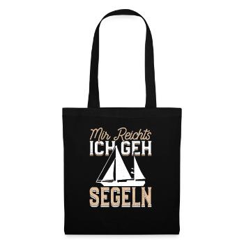 Mir Reichts ich gehe Segeln Helgoland design - Stoffbeutel - Schwarz - Vorne