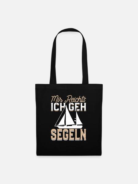 Mir Reichts ich gehe Segeln Helgoland design - Stoffbeutel - Schwarz