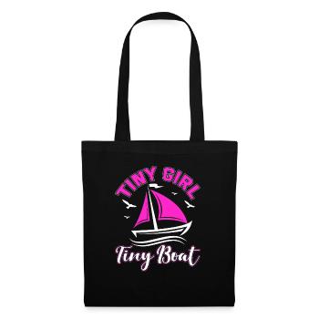 Little Girl Small Boat Sailing School Baltic Sea - Tote Bag - black - Front