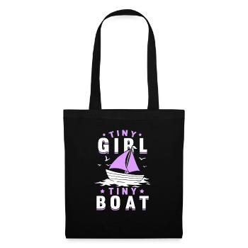 Little Girl Small Boat Sailing School Baltic Sea - Tote Bag - black - Front