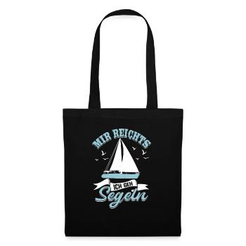 Mir reichts ich gehe Segeln Helgoland design - Stoffbeutel - Schwarz - Vorne