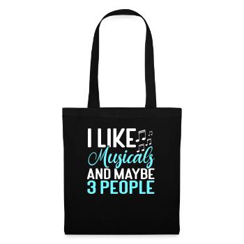 Actrice Drame Broadway Musical Theater - Sac en tissu - noir - Devant