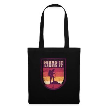 Outdoor Hiked It Liked It Hiker Hiking - Tote Bag - black - Front