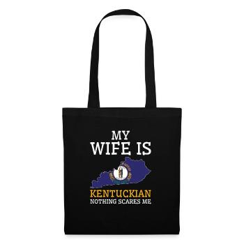 Rien ne me fait peur femme du Kentucky - Sac en tissu - noir - Devant
