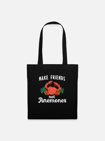 Crabe Scorpion Homard Crevettes Crabes - Sac en tissu - noir