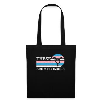 Ce sont mes couleurs LGBTQ Transgender Rights - Sac en tissu - noir - Devant