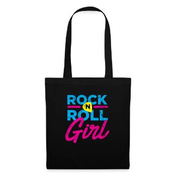 Rock´n´Roll Girl - Stoffbeutel - Schwarz - Vorne
