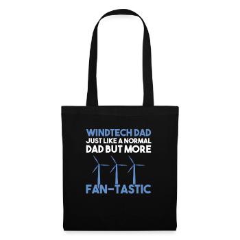 Wind turbine technician wind farm wind power - Tote Bag - black - Front