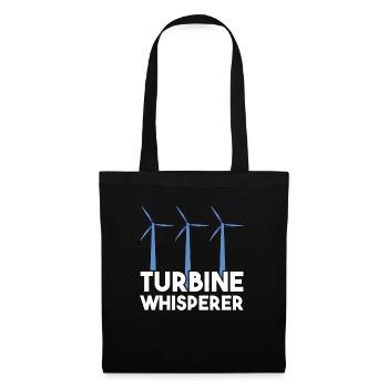 Wind turbine technician wind farm wind power - Tote Bag - black - Front