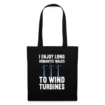 Wind turbine technician wind farm wind power - Tote Bag - black - Front