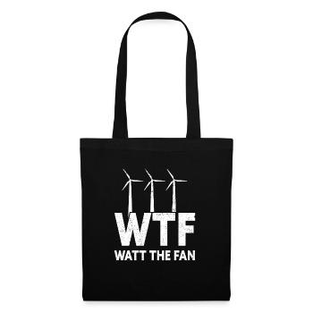 Wind turbine technician wind farm wind power - Tote Bag - black - Front