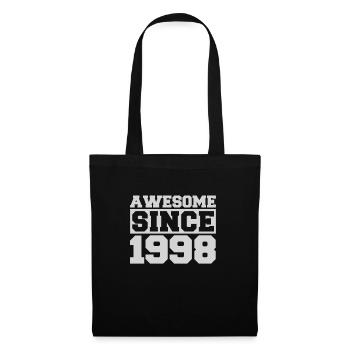 Awesome since 1998 - Tote Bag - black - Front