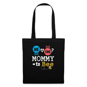 He or She Mommy To Bee Gender Reveal Family Baby - Tote Bag - black - Front