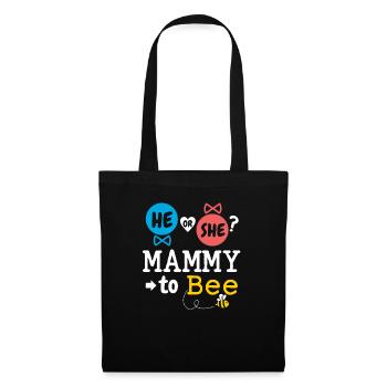 He or She Mammy To Bee Gender Reveal Family Baby - Tote Bag - black - Front