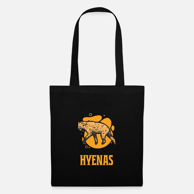 Yes I really do need all these Hyenas Hyäne - Stoffbeutel - Schwarz