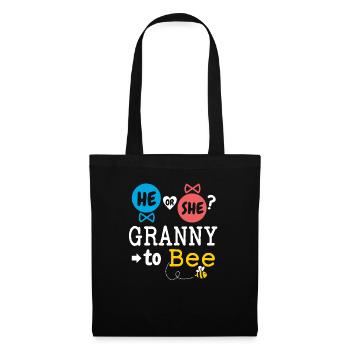 He or She Granny To Bee Gender Reveal Family Baby - Tote Bag - black - Front