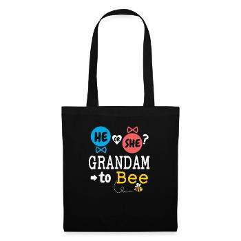 He or She Grandam To Bee Gender Reveal Family - Tote Bag - black - Front