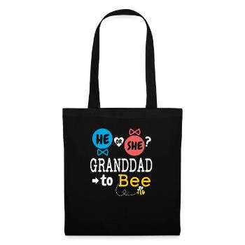 Il ou elle grand-père à l’abeille révèle le sexe de la famille - Sac en tissu - noir - Devant