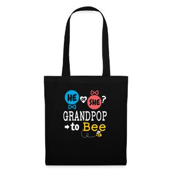 He or She Grandpop To Bee Gender Reveal Family - Tote Bag - black - Front