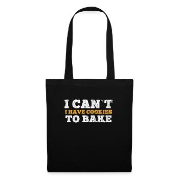 Chocolate Chip Cookie Bakery Baking Baker - Sac en tissu - noir - Devant