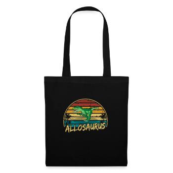 Allosaurus Dinosaur Children Dino Gift - Tote Bag - black - Front