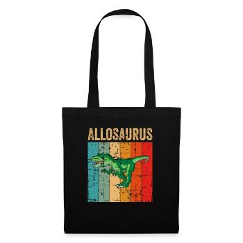 Allosaurus Dinosaure Enfants Dino Cadeau - Sac en tissu - noir - Devant
