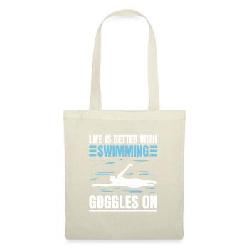 Schimmer Schwimmen Life Is Better With Swim - Stoffbeutel - Natur - Vorne