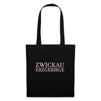 Zwickau Erzgebirge - Stoffbeutel - Schwarz - Vorne