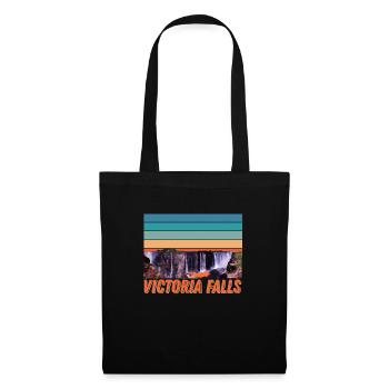 Afrika Victoria Falls Souvenir Simbabwe Tourist Sa - Stoffbeutel - Schwarz - Vorne