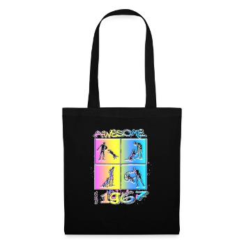 Awesome since 1967. Agility, Hundetraining - Tote Bag - black - Front
