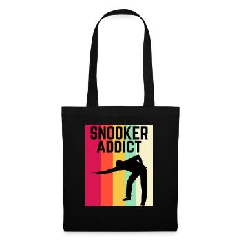 Snooker Addict Snooker Fan Colourful Snooker Lover - Tote Bag - black - Front