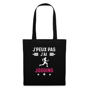 je peux pas j'ai jogging drôle femme - Sac en tissu - noir - Devant